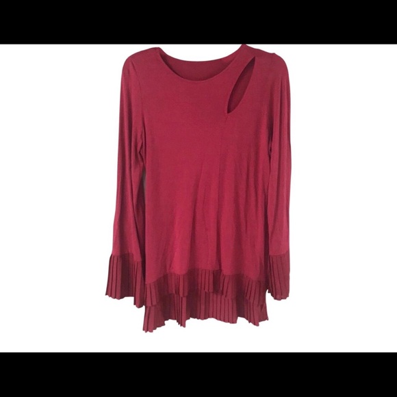 Cyrus Tops - Cyrus Hi-lo Ruffle Tunic. Size S